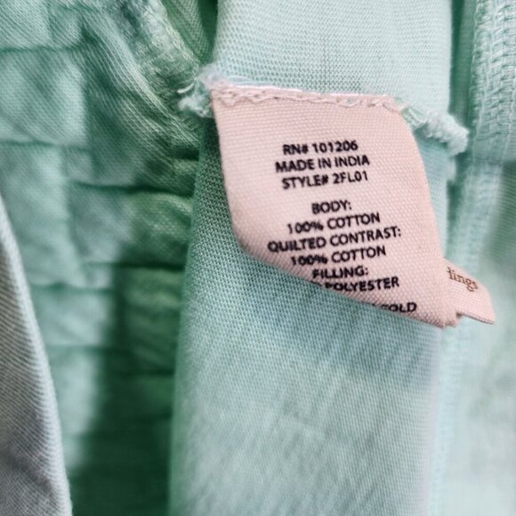 Soft Surroundings Golf Shores Pullover Quilted Crewneck Women's Size S Green - Picture 4 of 8